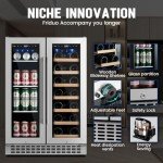 Friduo 24" Dual Zone Wine & Beverage Cooler