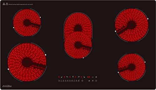 36" Electric Ceramic Cooktop with 5 Burners