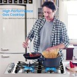 30-Inch Stainless Steel Gas Cooktop with 4 Burners