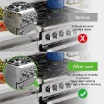 Stainless Steel Stove Gap Covers - 23.4" Silver