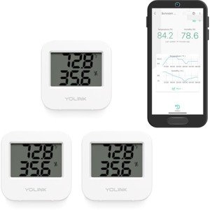 YoLink Wireless Temperature & Humidity Sensors - 3-Pack