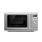 Breville Compact Wave Soft Close Microwave - Silver