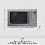 Breville Compact Wave Soft Close Microwave - Silver