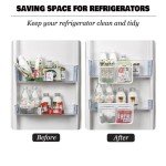MOLANLY 4-Piece Fridge Door Organizer Set