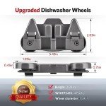 Lower Rack Dishwasher Wheels, 4 Pack Replacement