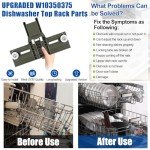 Whirlpool & Kenmore Dishwasher Top Rack Adjuster Parts