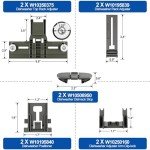 Whirlpool & Kenmore Dishwasher Top Rack Adjuster Parts