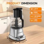 7-in-1 Powerful Electric Food Processor 800W