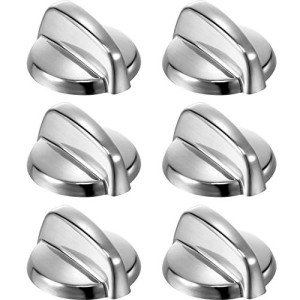 6 Pack Replacement Burner Control Knobs for GE