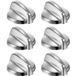 6 Pack Replacement Burner Control Knobs for GE