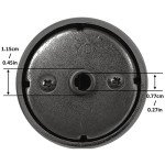 Black Stainless Steel Samsung Stove Knobs Replacement Set