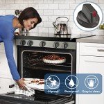 Black Stainless Steel Samsung Stove Knobs Replacement Set