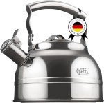 Stainless Steel Whistling Tea Kettle - 2.3 Quart