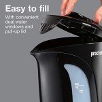 Proctor Silex 1L Electric Tea Kettle - Black