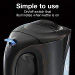 Proctor Silex 1L Electric Tea Kettle - Black