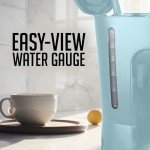 OVENTE 12-Cup Drip Coffee Maker, Light Blue