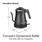 Hamilton Beach 20 oz. Gooseneck Electric Kettle