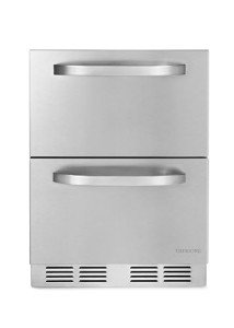 24" Under Counter Outdoor Double Drawer Refrigerator