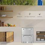 24" Under Counter Outdoor Double Drawer Refrigerator