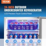 24" Indoor/Outdoor Beverage Refrigerator - 185QT Capacity