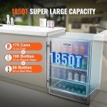 24" Indoor/Outdoor Beverage Refrigerator - 185QT Capacity