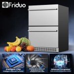 24" Outdoor Beverage Refrigerator with Double Zone