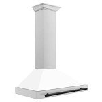 ZLINE 36" Stainless Steel Range Hood with Matte Shell