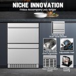 24" Outdoor Beverage Refrigerator with Double Zone