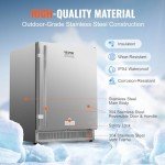 24" Indoor/Outdoor Beverage Refrigerator - 185QT Capacity