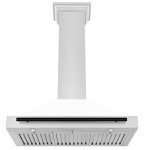 ZLINE 36" Stainless Steel Range Hood with Matte Shell