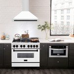 ZLINE 36" Stainless Steel Range Hood with Matte Shell