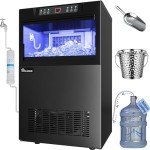 YITAHOME 100LBS Commercial Ice Maker with Bin
