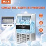 VEVOR 150 lbs Commercial Ice Maker Machine