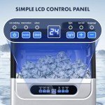 Under Counter Stainless Steel Ice Maker, 80LBS/24H