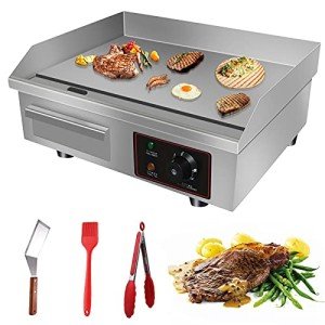Electric Countertop Griddle - 3000W Commercial Grill
