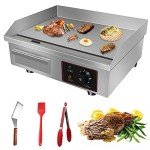 Electric Countertop Griddle - 3000W Commercial Grill