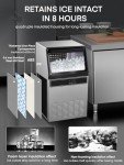 150lbs Stainless Steel Commercial Ice Maker Machine