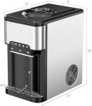 ARLIME 3-in-1 Ice Maker with Water Dispenser