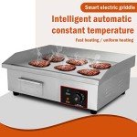 Electric Countertop Griddle - 3000W Commercial Grill