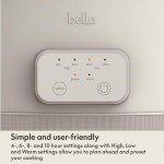Bella 6.0 Qt Programmable Slow Cooker with Ceramic Pot