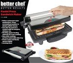 Better Chef Non-Stick Panini Press with Drip Tray