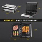 Aigostar 1200W Panini Press and Indoor Grill