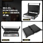 Aigostar 1200W Panini Press and Indoor Grill