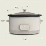 Bella 6.0 Qt Programmable Slow Cooker with Ceramic Pot