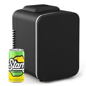 Portable 4L Mini Cooler & Warmer, Black