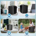 Portable 4L Mini Cooler & Warmer, Black