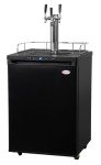 Kegco Three Faucet Homebrew Kegerator - Matte Black