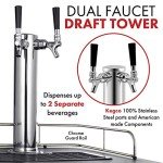 Kegco K199B-2P Double Faucet Kegerator Beer Cooler