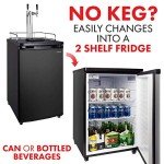 Kegco K199B-2P Double Faucet Kegerator Beer Cooler