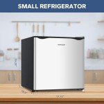 BANGSON 1.6 Cu.Ft Compact Mini Fridge with Freezer